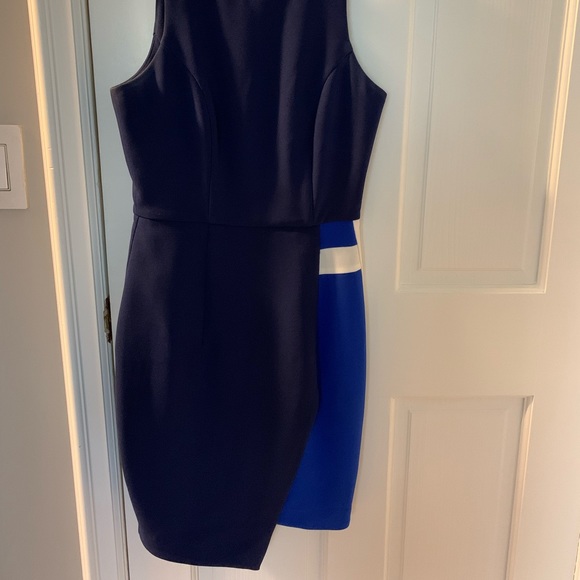 Ava & Aiden blue colorblock dress - Picture 2 of 5